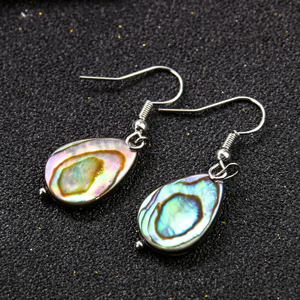 Abalone Shell Teardrop Earrings