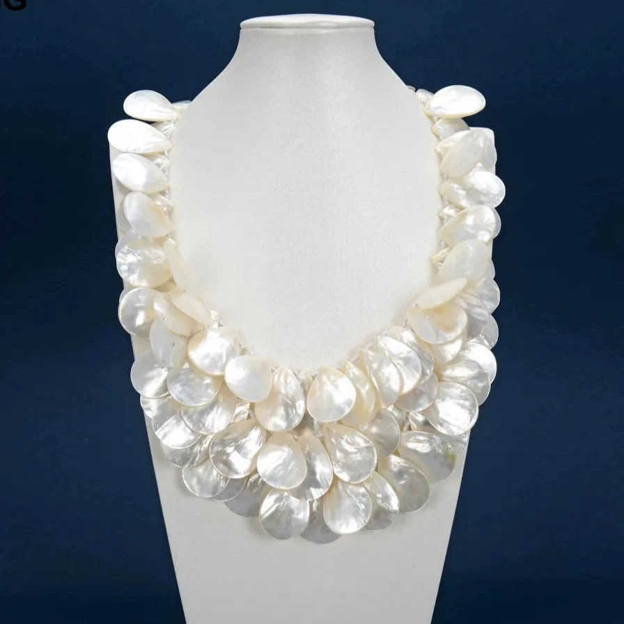 Large Mother of Pearl Necklace