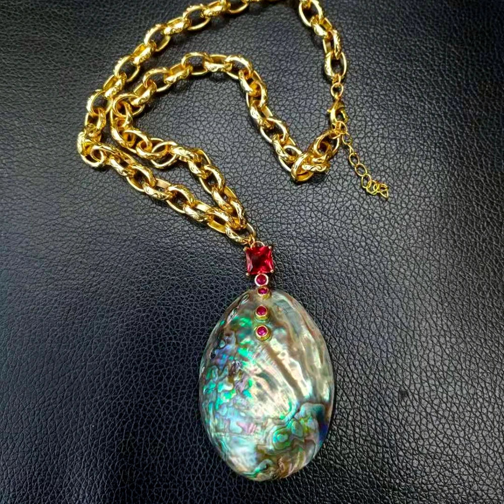 Vintage Abalone Necklace