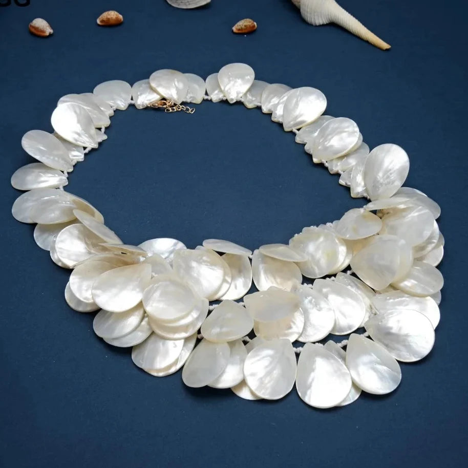 Large Mother of Pearl Necklace