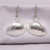 Silver Color Shell Earrings