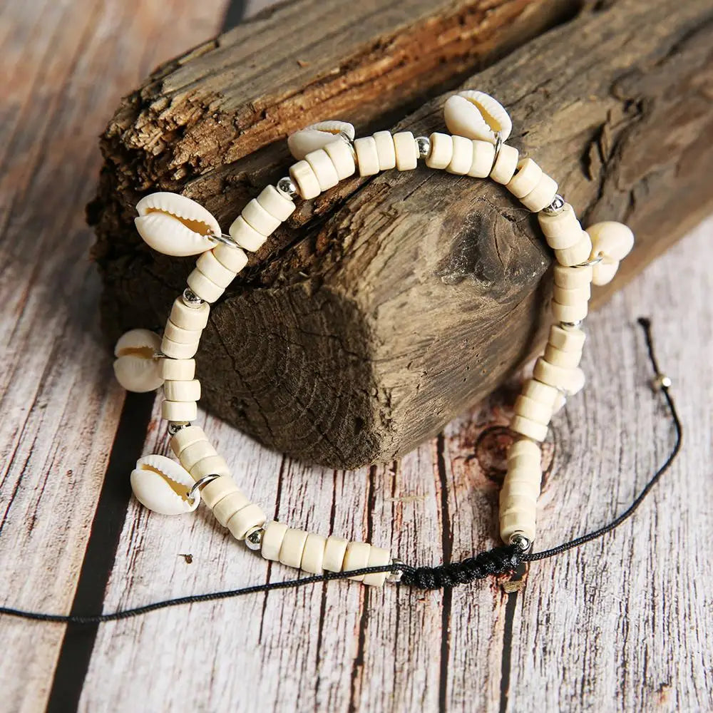 Vintage Cowrie Shell Ankle Bracelet