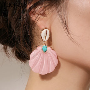 Resin Shell Earrings