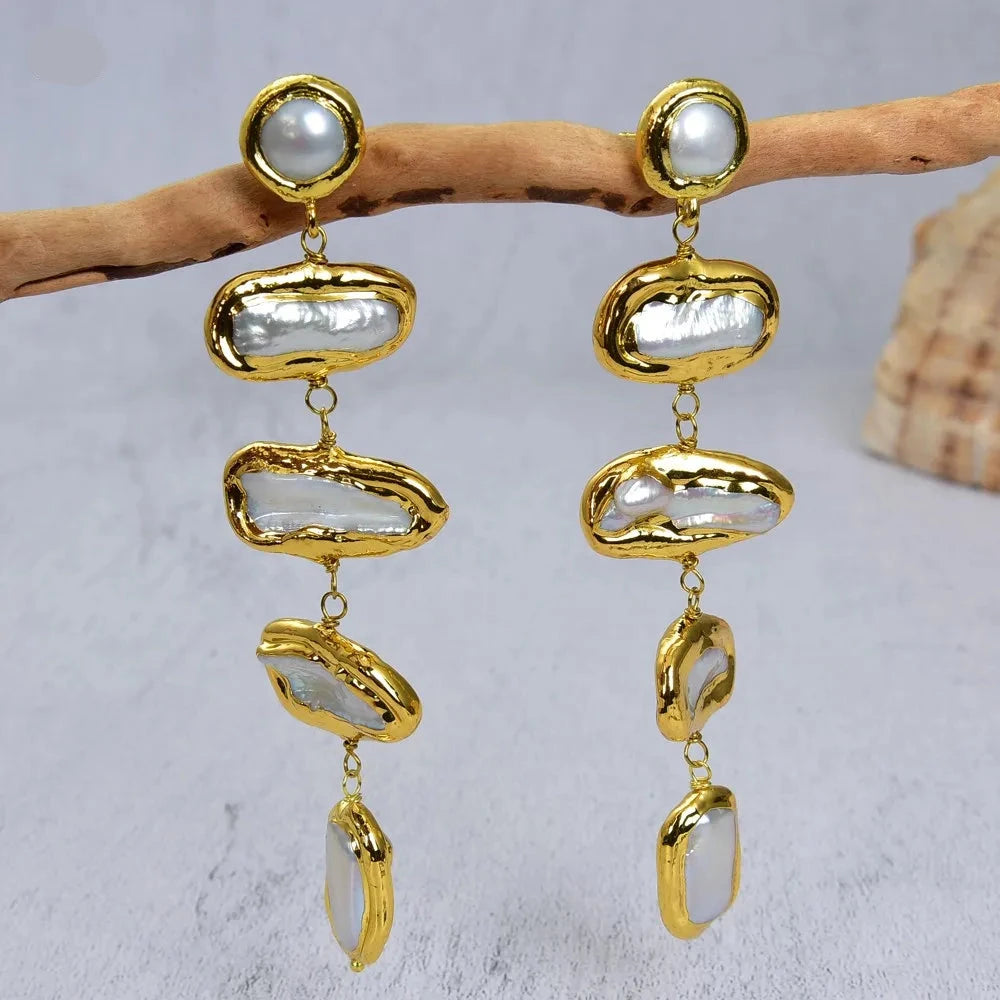 Natural Freshwater Pearl Earrings