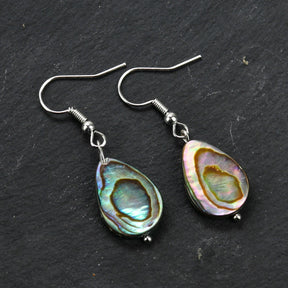 Abalone Shell Teardrop Earrings