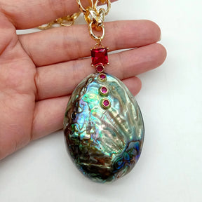 Vintage Abalone Necklace