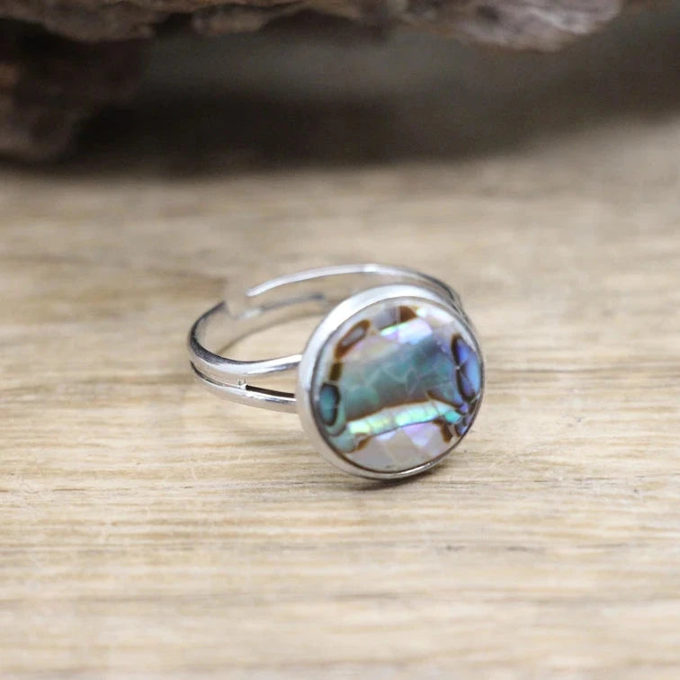 Abalone Silver Ring