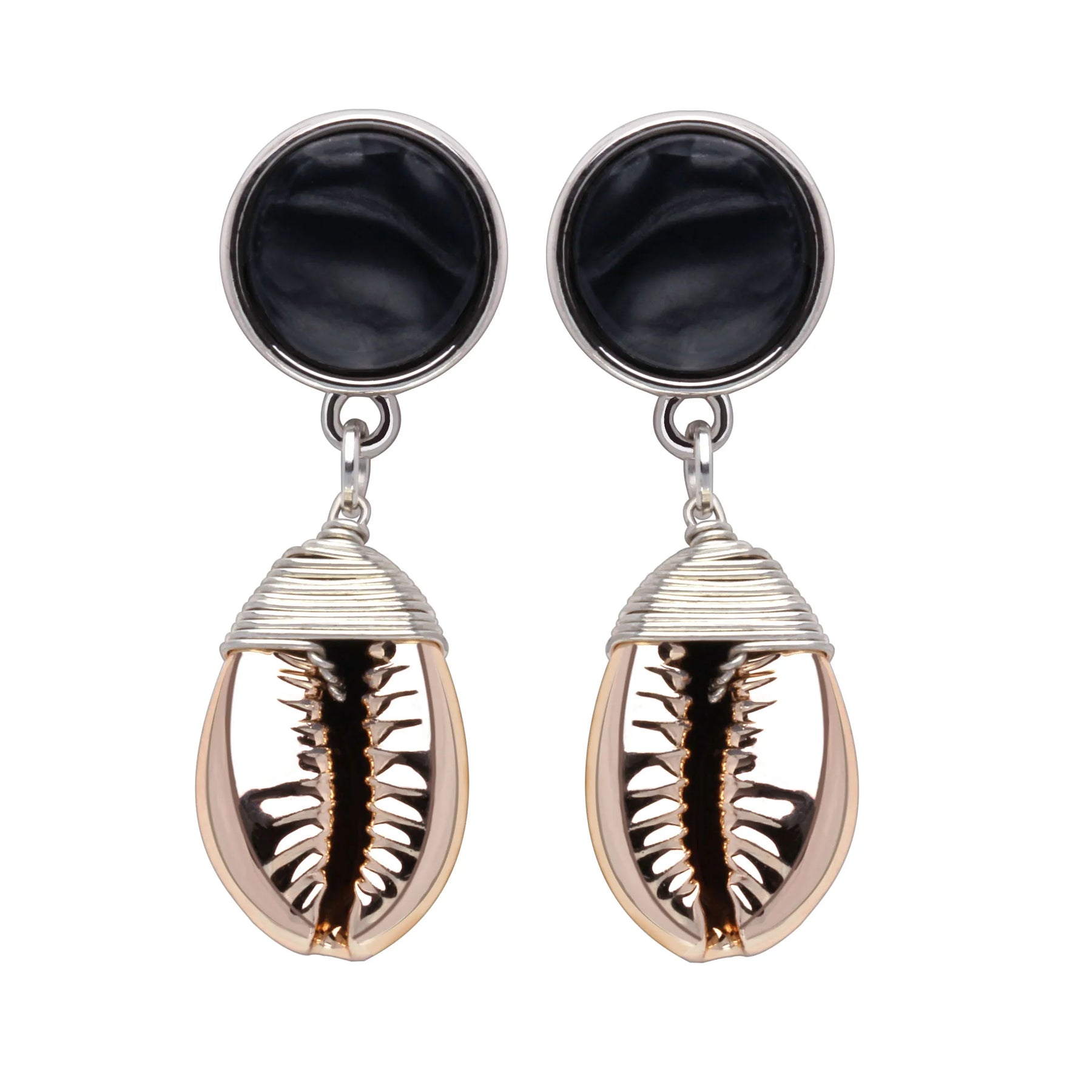 Bohemian Cowrie Shell Earrings