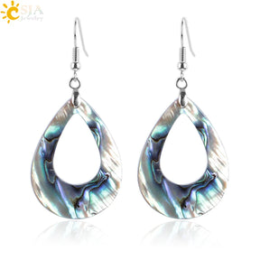 Water Drop Abalone Shell Earrings