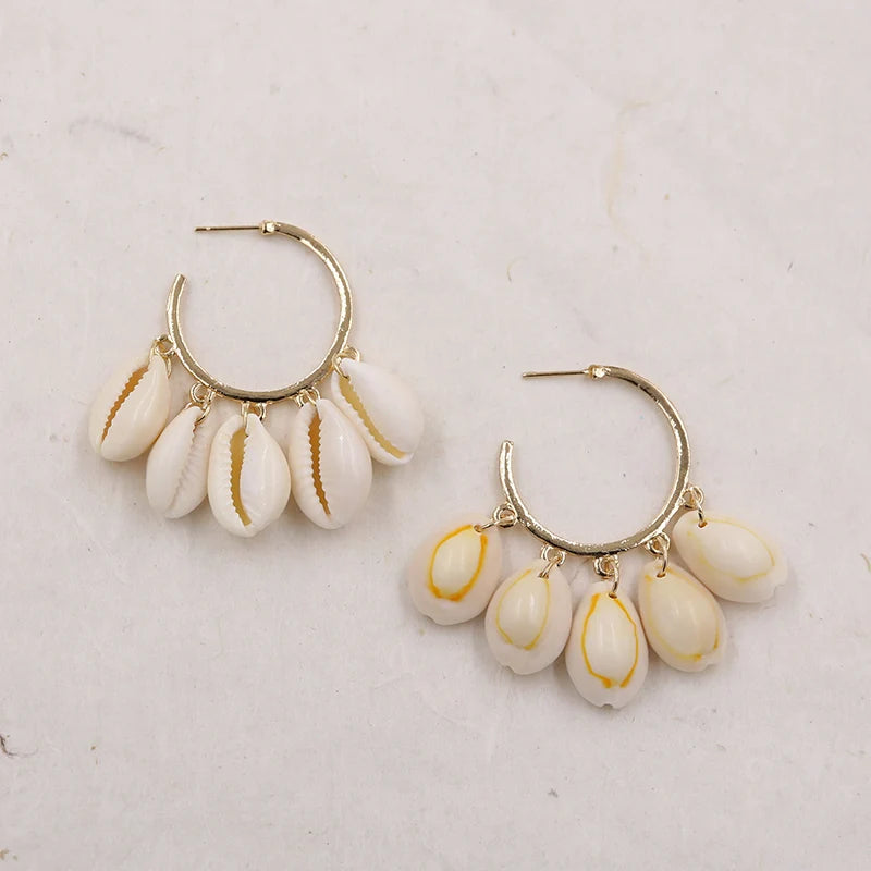 Shell Hoop Earrings