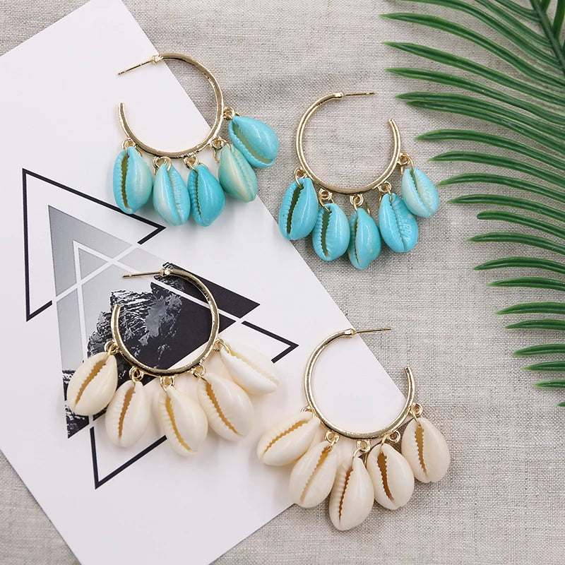 Shell Hoop Earrings