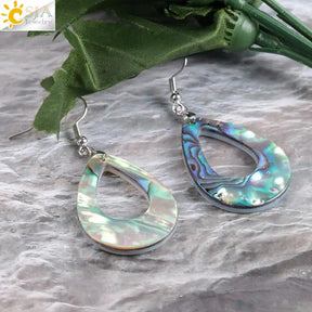 Water Drop Abalone Shell Earrings