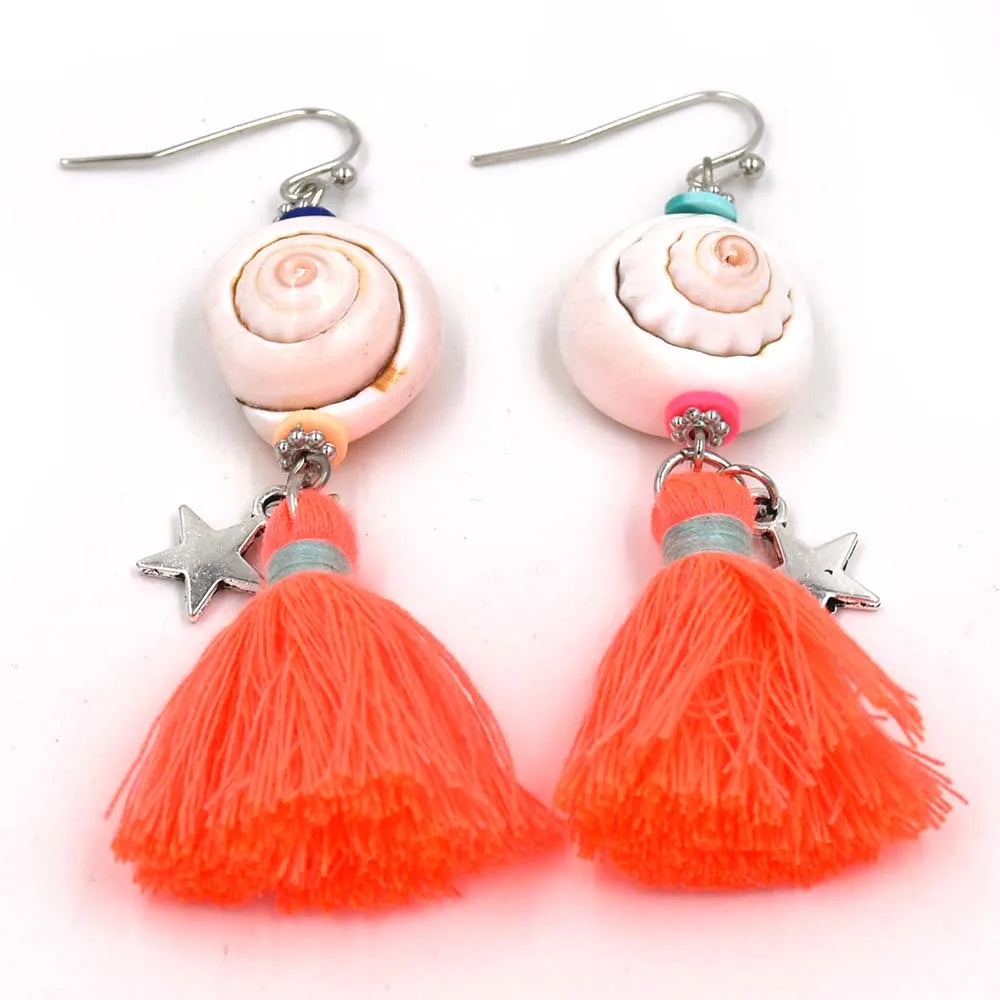 Ethnic Shell Earrings