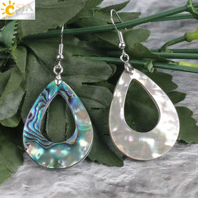 Water Drop Abalone Shell Earrings