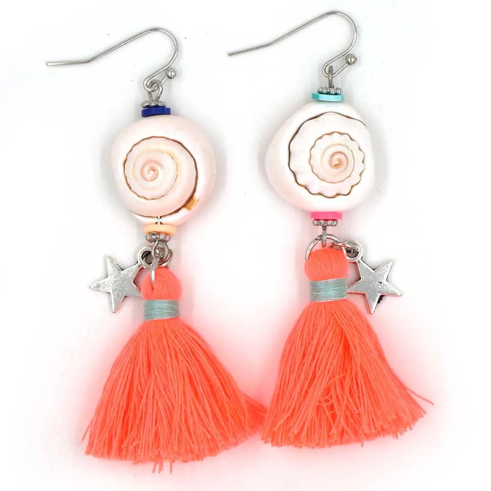 Ethnic Shell Earrings