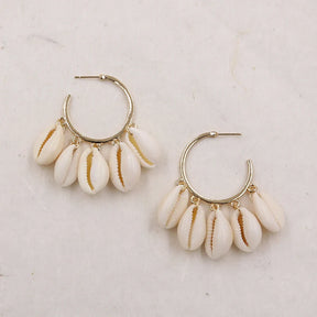 Shell Hoop Earrings