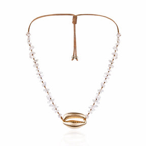 Cowrie choker necklace