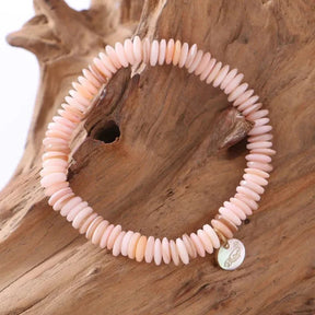 Pink Puka Shell Bracelet