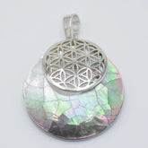 Flower of Life Shell Pendant