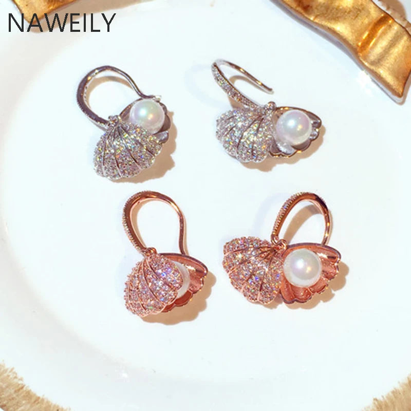 Delicate Shell Shape Earrings