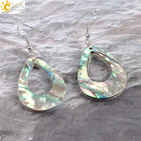 Water Drop Abalone Shell Earrings