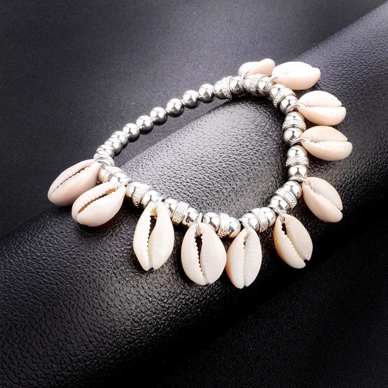 Natural Cowrie Shell Anklet