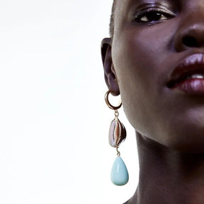 Natural Shell Drop Earrings