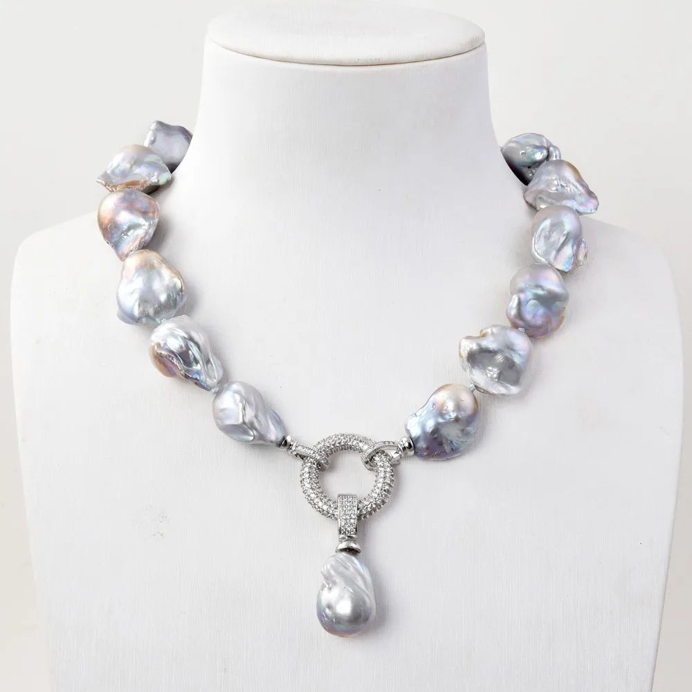 Grey Pearl Necklace