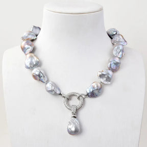 Grey Pearl Necklace