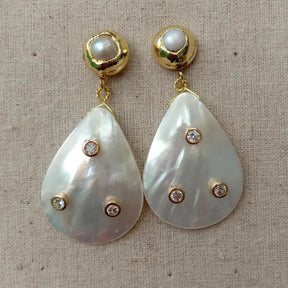 Teardrop Shell Earrings