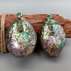 Abalone Shell Stud Earrings