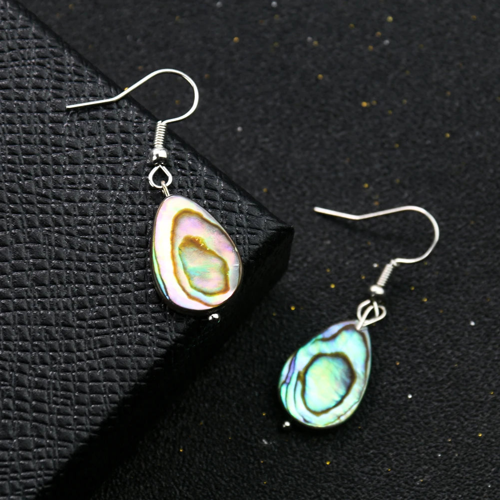 Abalone Shell Teardrop Earrings