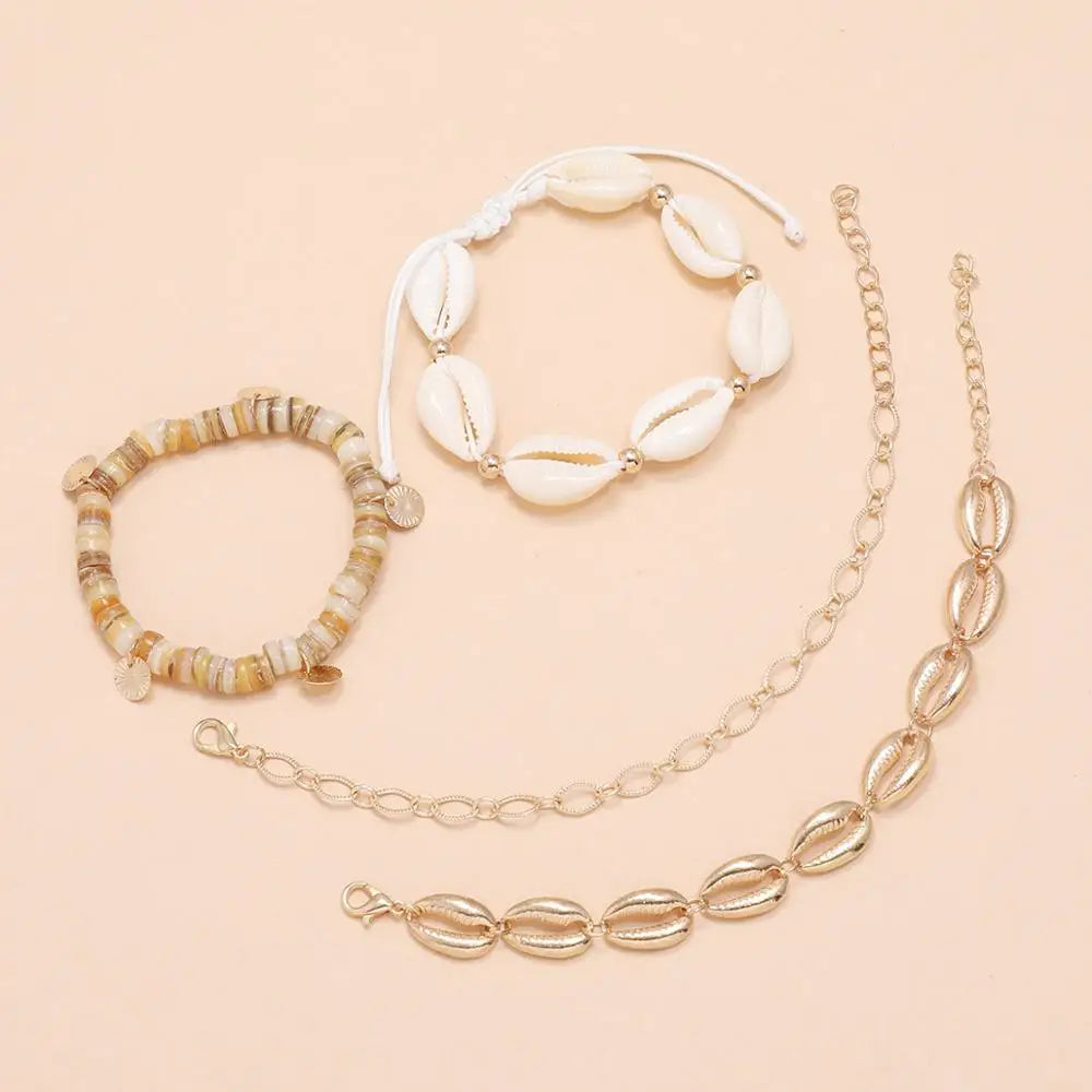 4 Beach Bracelet Set