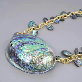 Rainbow Abalone Shell Necklace