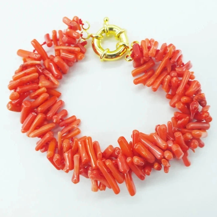 Orange Coral Bracelet