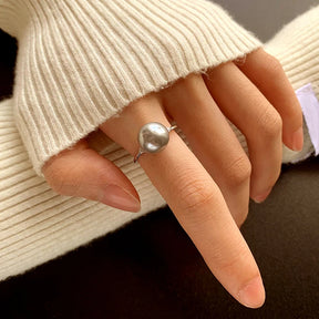 Silver Pearl Ring