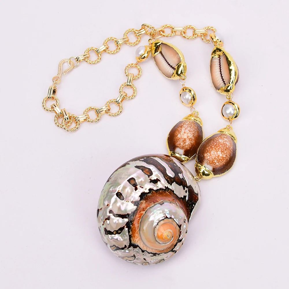 Brown Shell Necklace