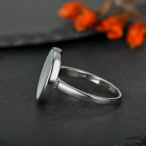 925 Sterling Silver Mother of Pearl Ring