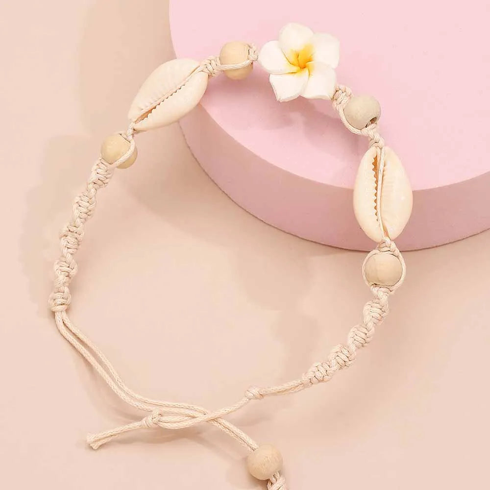 Polynesian Cowrie Shell Anklet