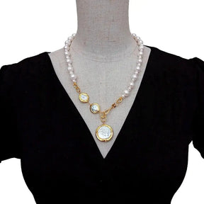 Coin Pearl Necklace