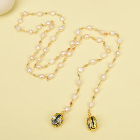 Cultured Pearl Chain Necklace