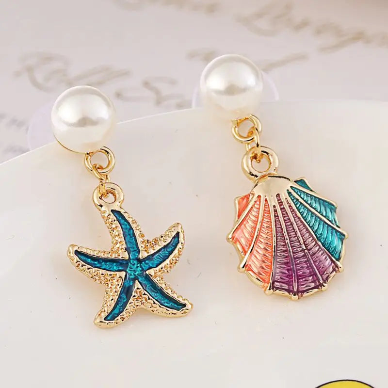 Colorful Beach Earrings