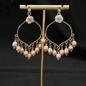 Pink Freshwater Pearl Earrings