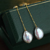 Long Pearl Earrings