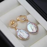 Real Baroque Pearl Earrings