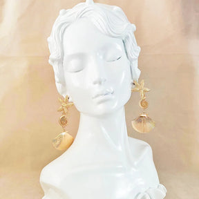 Golden Seashell Earrings