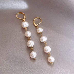 Dangle Pearl Earrings