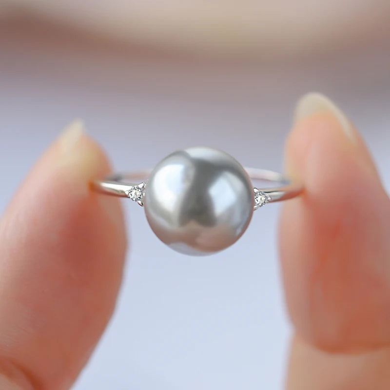 Silver Pearl Ring