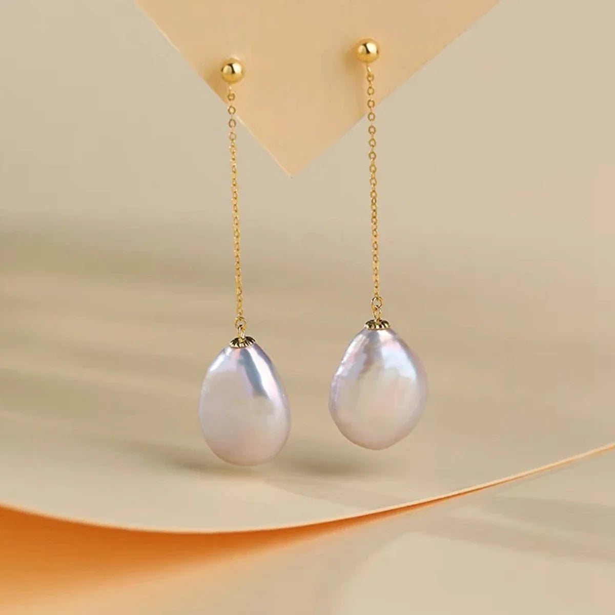 Long Pearl Earrings