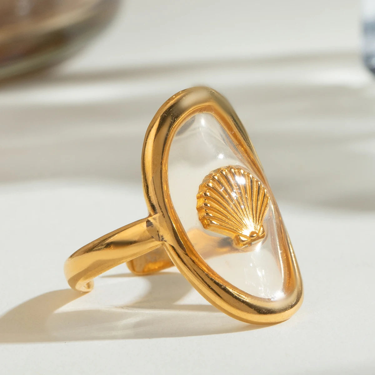 Gold Scallop Ring